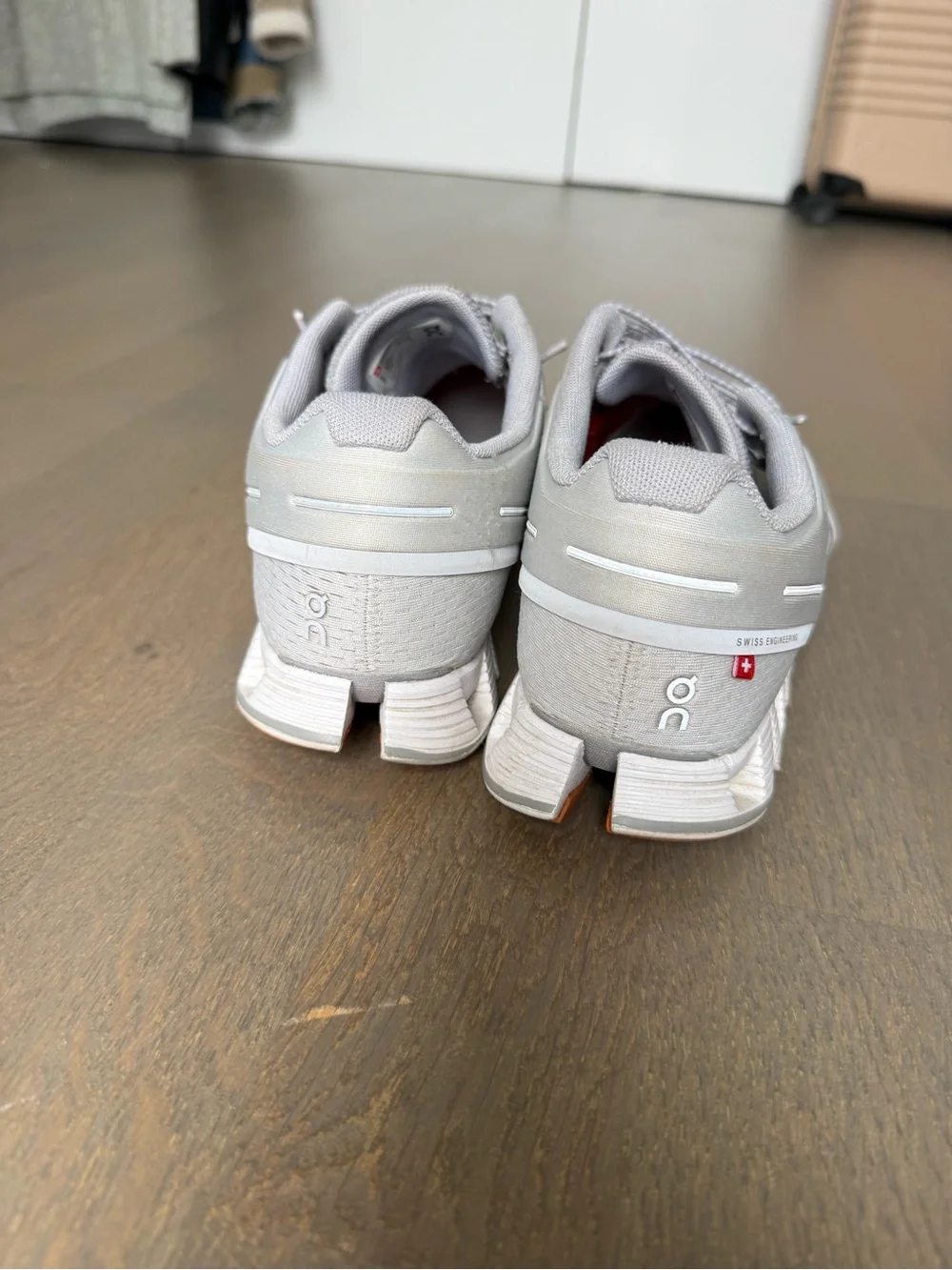 On Cloud Women's Athletic Shoes in Light Gray - Picture 3 of 3
